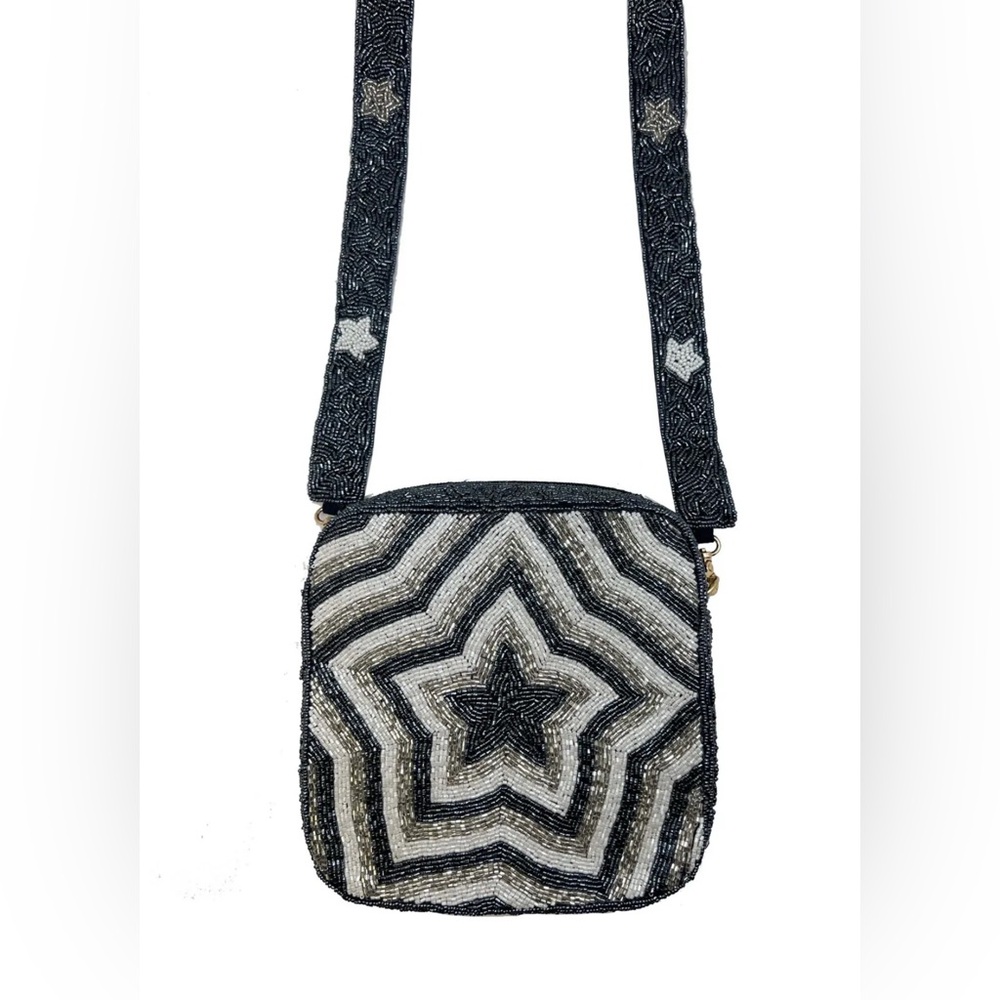 Beaded Cowboys Crossbody - Hit The Lottery Bag - Stars align purse NWOT silver